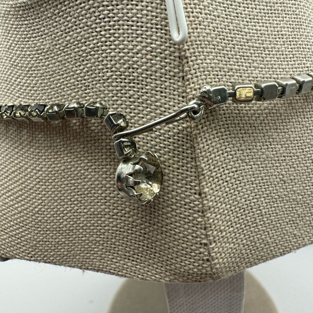657-Vintage Weiss Borealis Rhinestone Necklace - Picture 6 of 14